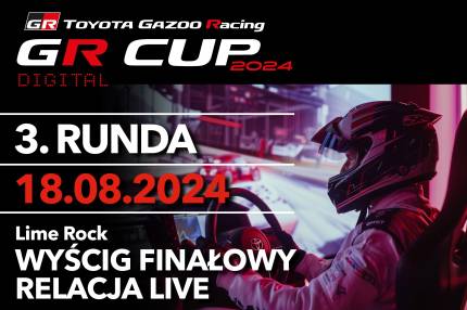 Relacja live z wyścigu finałowego - 3. runda TOYOTA GR CUP DIGITAL - Toyota AE86 - Lime Rock